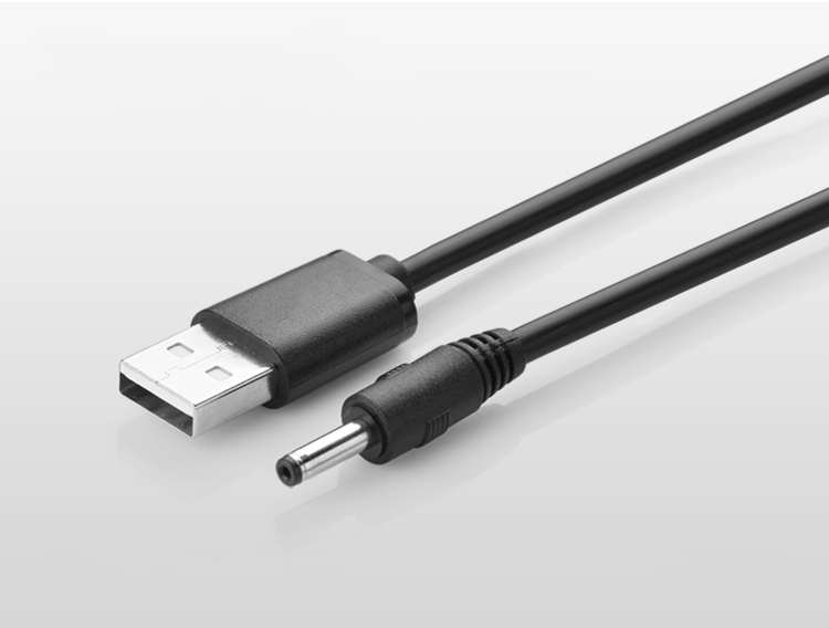usb轉(zhuǎn)DC3.5mm充電線，聯(lián)鑫德誠(chéng)充電線定制生產(chǎn)廠家